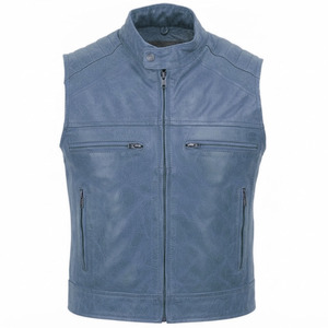 Gilet en cuir pour femme, design personnalisé, coupe ajustée, style motard, couleur personnalisable, pour l'extérieur, la conduite et les voyages - Product Image 4