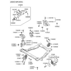 Supports de moteur neufs Santa Fe 2181026500 - Product Image 2