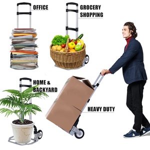 Chariot à main pliable, chariot à roulettes, chariot à bagages en aluminium léger pliable, chariot <span class=keywords><strong>portable</strong></span> pliable pour chariot utilitaire - Product Image 5