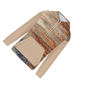 Sweat à capuche pour homme avec imprimé graphique abstrait – Sweat-shirt décontracté à blocs de couleurs avec poche - Product Image 5
