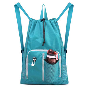 Custom Wholesale Natural Eco-friendly Logo Print Gift Heavy Duty Canvas Cotton Fabric Drawstring <b>Backpack</b> for Adults Hiking Gym - Product Image 1