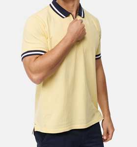 Camisetas polo de alta calidad hechas en Pakistán, diseño liso, camisetas para hombre en color marrón, camiseta polo en venta. - Product Image 5