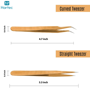 Multi Shape & Purpose Non-Slip Grip Extension Tweezers For Volume, Isolation & Classic Stainless Steel Eyelash Grafted Tweezers - Product Image 6
