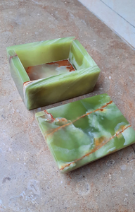 Caja de Joyería de Ónix Verde Hecha a Mano con Acabado de Alto Brillo, Elegante Caja de Almacenamiento de Joyas y Caja de Regalo de Lujo para Compradores Mayoristas - Product Image 5