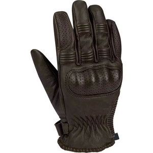 Gants de moto pour homme en cuir véritable et microfibre, compatibles écran tactile, pour la conduite et le cyclisme - Product Image 2