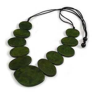 Collier pendentif en bois fait main, léger, bijoux en bois naturel, accessoire de mode, cadeau de mariage pour femme, septembre - Product Image 6