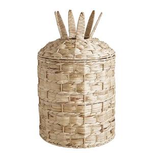 Water hyacinth <b>basket</b> woven in the shape of a pineapple Handmade Storage <b>Basket</b> Wholesale eco-friendly Made in Vietnam - Product Image 3