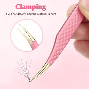 Pinzas para Extensión de Pestañas de Acero Inoxidable, Instrumentos de Belleza - Product Image 6