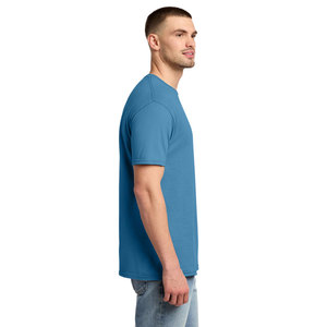 เสื้อยืดคอกลมผ้าคอตตอนโพลีเอสเตอร์ 50/50 สำหรับขายส่ง แบบยูนิเซ็กซ์ รับสกรีนลายตามสั่ง เสื้อเปล่าสำหรับพิมพ์ลาย เสื้อเจอร์ซีย์ซับเหงื่อ รับผลิตแบรนด์ส่วนตัว - Product Image 5