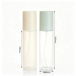 100ml Clear Frosted PET Plastic Cylinder Fine <b>Mist</b> Spray <b>Bottles</b> for Perfume Toner Moisturizer Remover Custom Cosmetic Packaging - Product Image 6