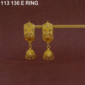 Boucles d'oreilles en alliage plaqué or vintage de la marque MIJ, bijoux en gros, dernières tendances de la mode pour femmes, boucles d'oreilles élégantes pour femmes - Product Image 2