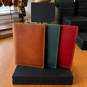Wholesale Leather <b>Passport</b> <b>Wallet</b> Vintage Travel <b>Holder</b> RFID Protection Credit Card Slots Custom Branding <b>wallets</b> for sale - Product Image 6