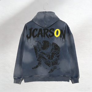 Custom Logo Unisex Hoodie Wholesale 100% Cotton Fleece Pullover OEM/ODM Heavyweight Streetwear Sweatshirt Bulk Supplier - Product Image 5