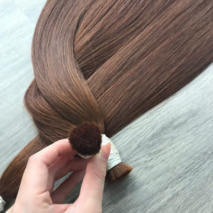 Factory Price 100% Raw Virgin Vietnamese Human Bulk <b>Hair</b> Bone Straight Brown Natural <b>Color</b> Super Double Drawn <b>Hair</b> Extensions - Product Image 6