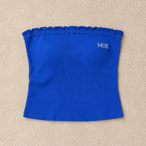 Strapless Knitted <b>Crop</b> <b>Top</b> women's shirt Cotton Spandex Ribbed Bandeau <b>Top</b> Spring Summer Tank <b>Top</b> Slim Fit Casual Party Wear DTF - Product Image 3