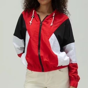 Chaqueta Impermeable y Cortavientos de Talla Grande para Mujer, con Capucha, Diseño Personalizado en Dos Tonos, Varios Colores - Product Image 6
