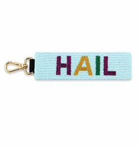 Porte-clés personnalisé classique à sequins et perles, crochet doré, couleurs personnalisables, lettres, idéal pour le Mardi Gras, les festivals, les événements promotionnels pour filles - Product Image 1