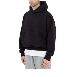 Sweat à capuche pour homme, surdimensionné 500GSM 600GSM, épais, épais, épais, teint uni, polyester/coton, 2025 - Product Image 4