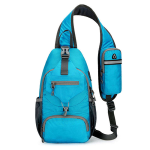 Sac bandoulière multifonctionnel élégant et tendance, unisexe, avec fermeture éclair, en tissu polyester personnalisé de haute qualité, plusieurs compartiments - Product Image 6