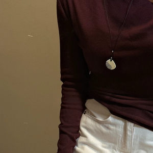 S925 Sterling Silver Korean Style Long Small Comb <b>Statement</b> <b>Necklace</b> Fashionable Simple Retro Sweater Chain Gift Party - Product Image 5