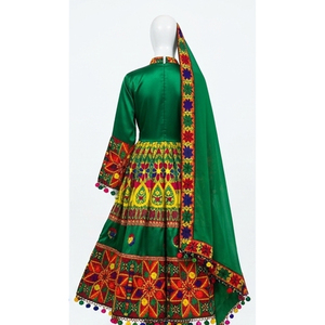 Vestido Kuchi Tribal Banjara Multicolor, Étnico, Vintage, Bordado, Vestido Kuchi Afgano para Fiesta, Tradicional, Antiarrugas - Product Image 3