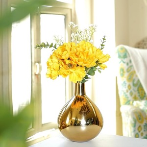 Jarrón Decorativo de Metal de Alta Gama para Exhibición en Mesa, Elegante Portaflores para Diseño de Interiores del Hogar - Product Image 5