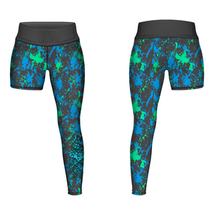 Leggings de entrenamiento de una pierna para mujer, mallas de sublimación de una pierna para baloncesto, pantalones largos deportivos de una pierna - Product Image 1