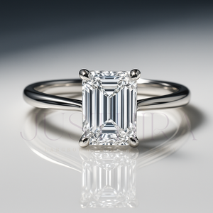 Export Quality Minimalist Radiant Diamond <b>Ring</b> for Everyday Wear Office Use and Elegant Styling Available for Competitive Price - Product Image 1