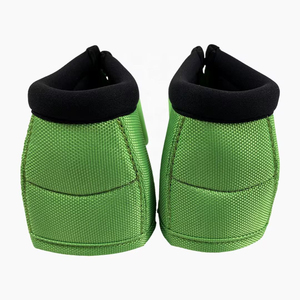 Bota Protectora para Caballos de Tela Verde, Color Sólido, para el Cuidado Equino - Product Image 1
