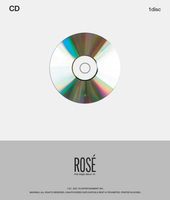 ROSE First Single Album [R] CD Musique Kpop Scellé avec Photobook et Ensemble de Postales et Autocollants Aléatoires pour Affichage Double Face