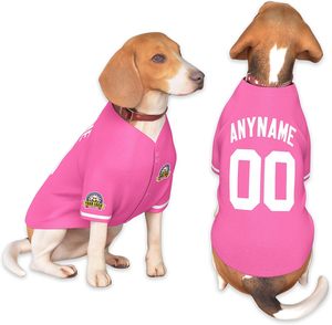 เสื้อเบสบอลสำหรับสุนัข OEM ผ้าโพลีเอสเตอร์สำหรับฤดูร้อน เสื้อผ้ากีฬาสำหรับลูกสุนัขแบบปรับแต่งได้ เนื้อผ้านุ่ม ระบายอากาศ ป้องกันแบคทีเรีย - Product Image 1