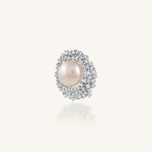 Colgante de perlas y circonitas en plata de ley 92,5 KLSP-50615 - Product Image 6