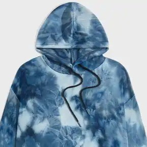 Conjunto Deportivo Unisex Tie Dye de 2 Piezas con Capucha, Cierre con Cordón, Corte Holgado, Largo Completo, Algodón, Ropa Casual de Primavera, Color Degradado - Product Image 3