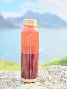 Botella de Agua Hecha a Mano de Cobre Puro de 1 Litro, Ecológica, con Diseño de Mosaico Impreso, Frasco Ayurvédico para la Salud, a Prueba de Fugas, con Logotipo Personalizado - Product Image 3