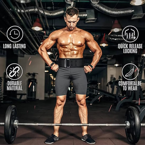 เข็มขัดพยุงเอว Geo Brother Co แบบหนาพิเศษ ทำจากนีโอพรีน ป้องกันการลื่นไถล ระบายอากาศได้ดี ปรับขนาดได้ พร้อมการปกป้องแบบครอบคลุม - Product Image 2