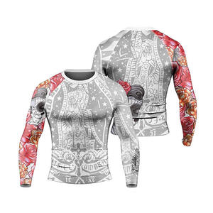 Five B Premium MMA Rash Guard Custom Compression Shirt BJJ No Gi Fight Wear OEM Wholesale Sports Wholesale Apparel Factory - Product Image 4