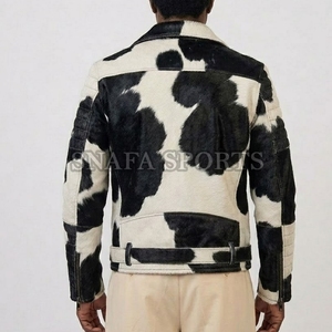 Regular Fit Custom Design Zipper <b>Leather</b> Biker Fashion <b>Jacket</b> <b>Winter</b> Season Genuine <b>Leather</b> <b>Jackets</b> - Product Image 2