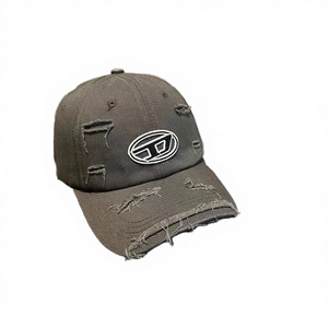 <b>Vintage</b> 6-Panel Canvas Baseball <b>Cap</b> Pearl Decoration Heat-Transfer Printed Adjustable Cotton Fabric Four Seasons Sports Use - Product Image 1