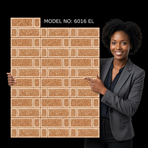 Carreaux muraux numériques en céramique émaillée brillante à motif brique de luxe pour salle de bain, finition extérieure, 250x375mm - Product Image 6