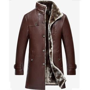 Parka d'hiver en cuir d'agneau véritable pour homme, fourrure naturelle, longue, épaisse, surdimensionnée, tailles M-5XL - Product Image 2