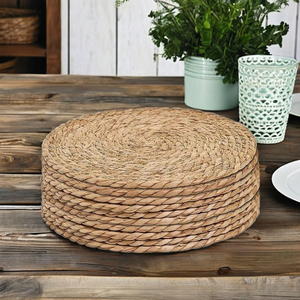 High Quality Handmade Woven Water Hyacinth Mats Eco Friendly Traditional Floral <b>Dining</b> <b>Table</b> Dai Ngan Dzung Customizable Made - Product Image 2