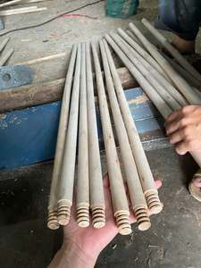 Natural Wooden Stick <b>Rounded</b> Wooden Broom Handle for Brooms and Mop - Cheap Price Sweeping <b>Brushes</b> Wood Broom Stick from Vietnam - Product Image 1