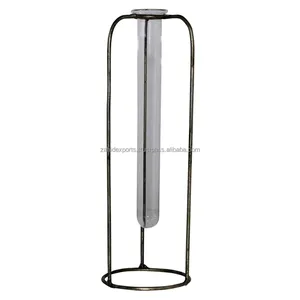 Jarrón de Flores Cuadrado Transparente de Hierro, Decorativo, Moderno y de Lujo, Diseño Costero, para Mesa, Hotel, Decoración de Interiores, Exportación a Granel, Zahid - Product Image 4