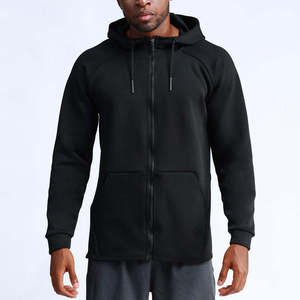 Performance Stretch Muscle Fit Hoodie Lightweight Hooded Tee Quick Dry Gym Activewear <b>Mens</b> Workout & Sport Training Hoodies - Product Image 1