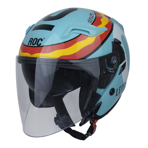 Le fabricant du Vietnam propose des casques ABS ROC R10 en vente en usine, approuvés DOT, XL, face ouverte, double visière, matériau PC. - Product Image 4