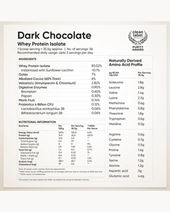 Aislado de Proteína de Suero de Leche de Alta Calidad, 24 g de Proteína en Polvo para el Crecimiento y la Recuperación Muscular con BCAA, Sabor a Chocolate Negro - Product Image 4