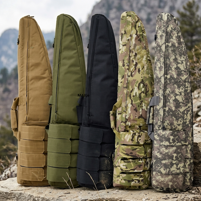 Tactical Gun Case 39 /47Inch Thickened Cotton protection Long Gun Bag Soft Firearm Storage Case with Pockets for Outdoor