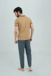 Pantalon de survêtement gris anthracite pour homme, taille élastique avec cordon de serrage, décontracté, en maille, poches latérales, respirant, pour l'automne - Product Image 4