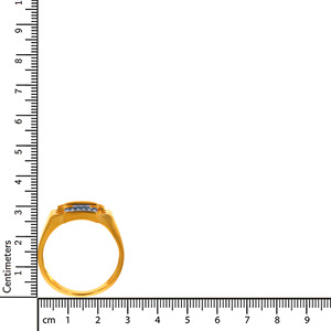 Modern 18K Gold Diamond Link Design <b>Ring</b> <b>for</b> <b>Men</b> Wedding Band Designer Yellow Gold <b>Men's</b> Diamond <b>Ring</b> with Contemporary Link - Product Image 4
