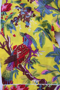 Bata Kimono de Algodón Suave y Transpirable con Estampado de Dibujos Animados Naaz Textile para Mujer, Camisón de Verano Hecho a Mano ODM con Cuello en V y Cintura Elástica - Product Image 2
